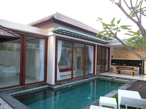 Luxury Villa, 1 Bedroom, Private Pool, Pool View | View from room - HK Villa Bali (Legian)