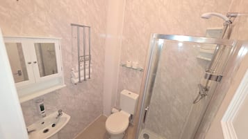 Double Room, Sea View (Room 3) | Bathroom | Shower, free toiletries, soap, toilet paper