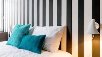 Apartemen, 2 kamar tidur | 2 kamar tidur, seprai premium, meja kerja, dan setrika/meja setrika