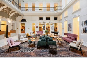 Sittområde i lobbyn