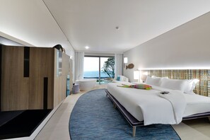 Quarto, 1 cama King, de frente para o oceano (Ocean) | 1 quarto, frigobar, cofres nos quartos, escrivaninha
