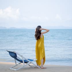 On the beach