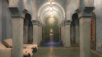 Turkish bath/hammam, body scrubs, facials, manicures and pedicures