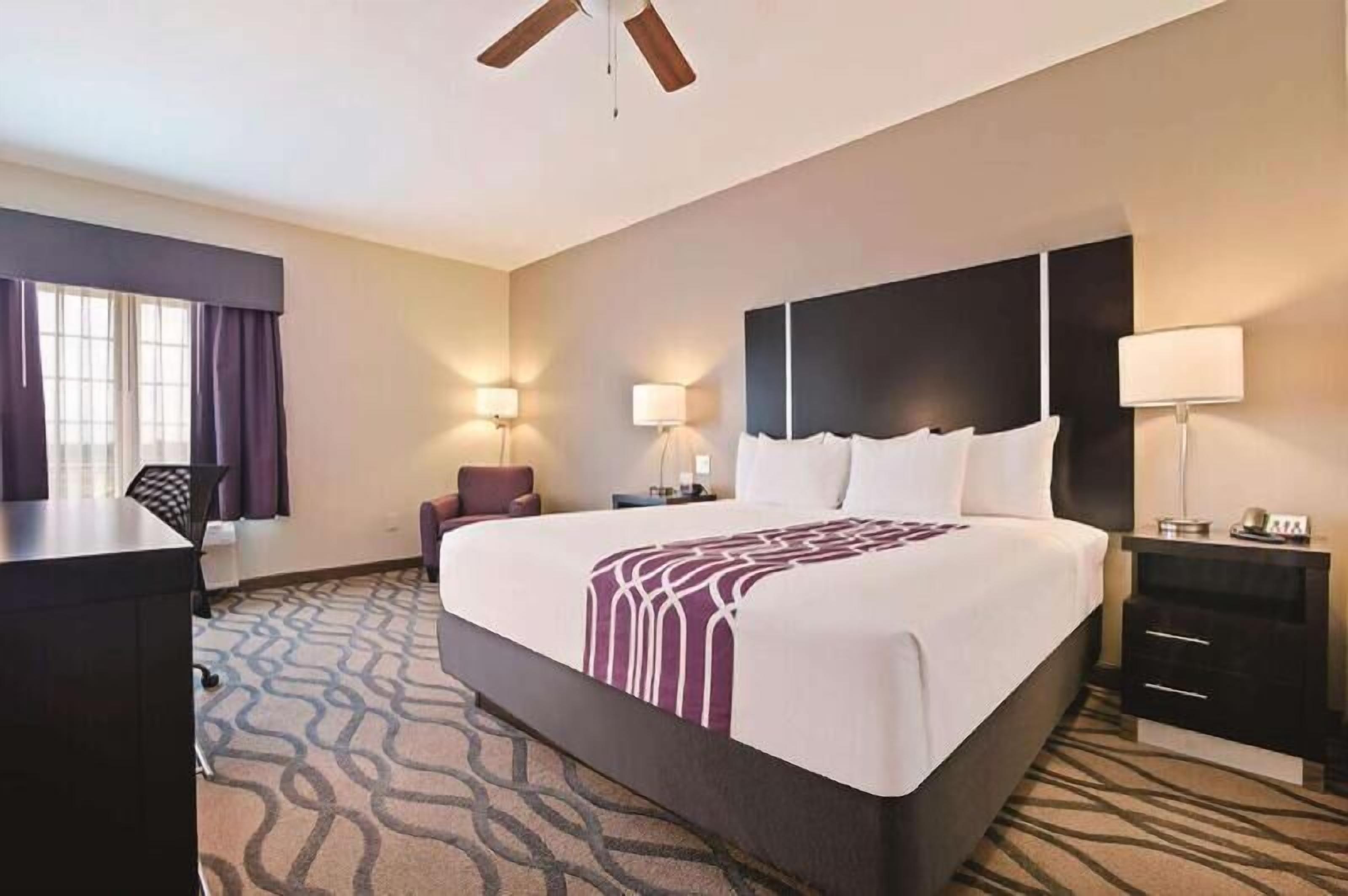 Premium bedding, desk, soundproofing, iron/ironing board