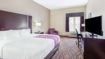 Premium bedding, desk, soundproofing, iron/ironing board
