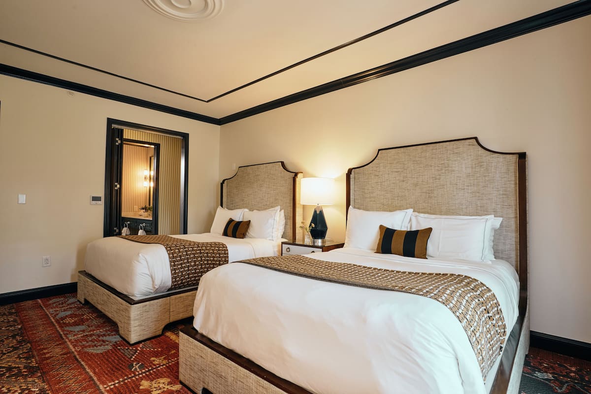 premier room, 2 queen beds | 1 bedroom, egyptian cotton sheets, premium bedding, pillow-top beds