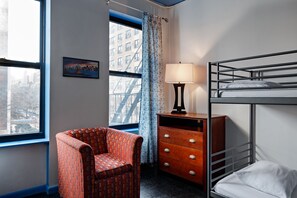 Shared Dormitory (1 Bunk Bed in 4 Bed Shared Dorm) | Desk, blackout drapes, iron/ironing board, free WiFi - Central Park West Hostel (New York)