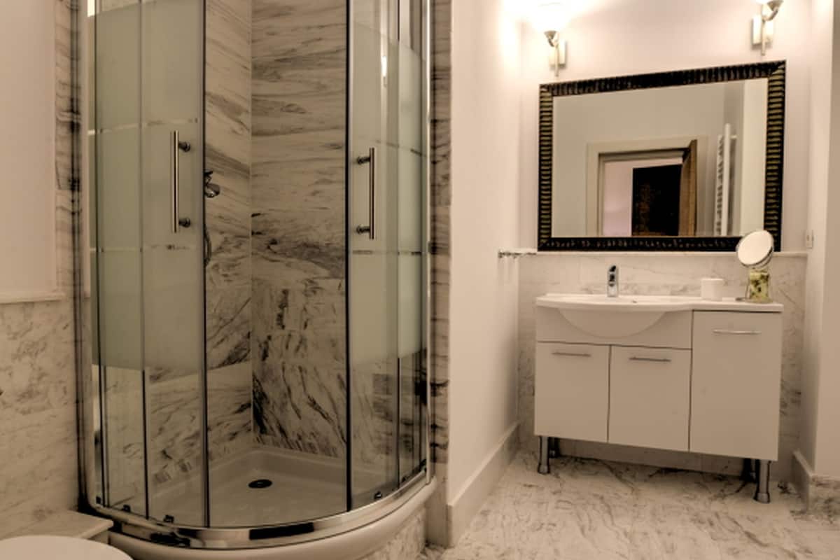 free toiletries, hair dryer, dressing gowns, slippers