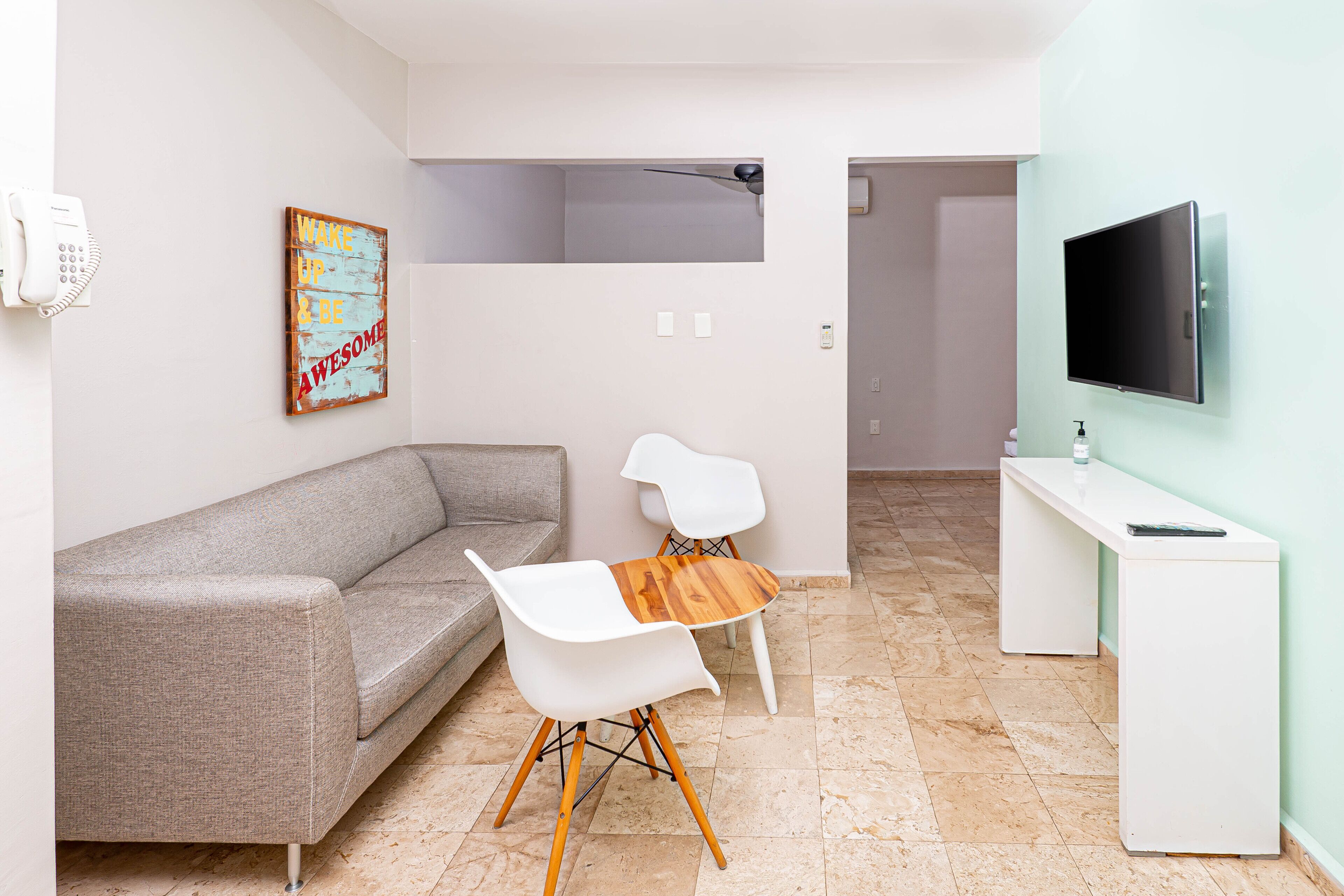 superior room | living area | 42-inch smart tv with digital channels, tv