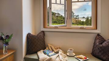 Premium bedding, down duvets, individually decorated