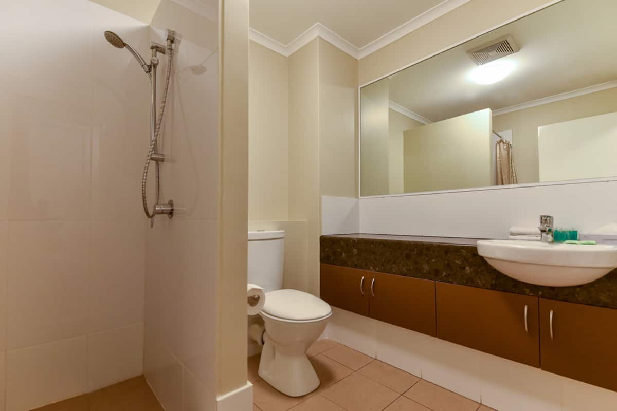 free toiletries, hair dryer, towels, soap