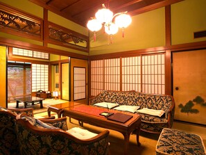 Signature Bungalow, Garden View Non Smoking | Living area | LCD TV - Houshi (Komatsu)
