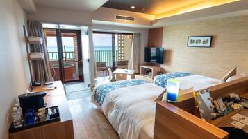Club Floor Anji / Onsen Open-air Bath / Twin Room / Ocean View