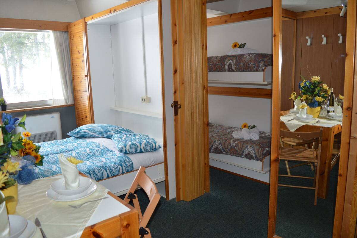Apartment, 1 Schlafzimmer (bilocale, 4 people) | Daunenbettdecken, Verdunkelungsvorhänge, Babybetten, Bettwäsche