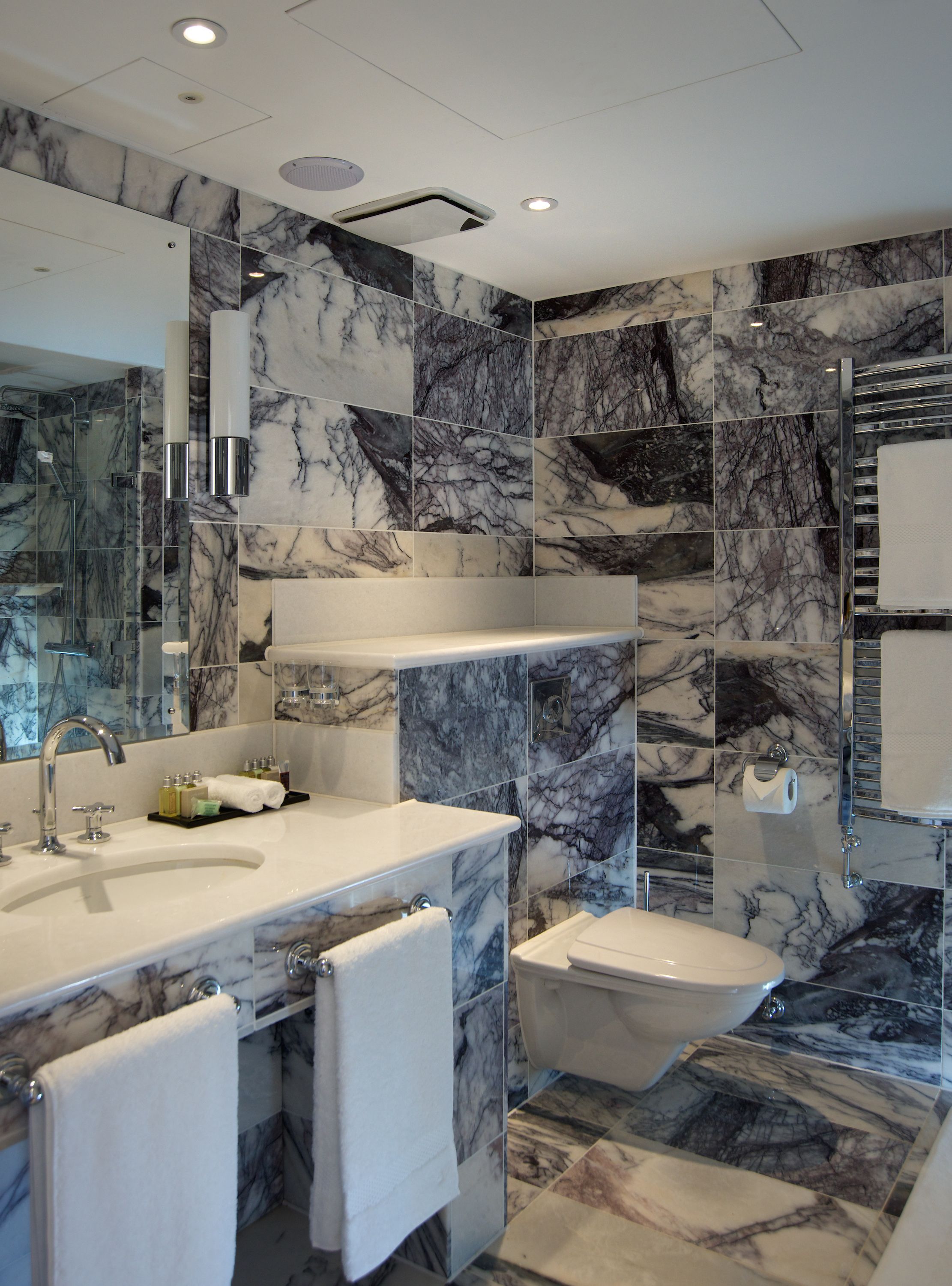 duplex suite | bathroom | free toiletries, hair dryer, bathrobes, slippers