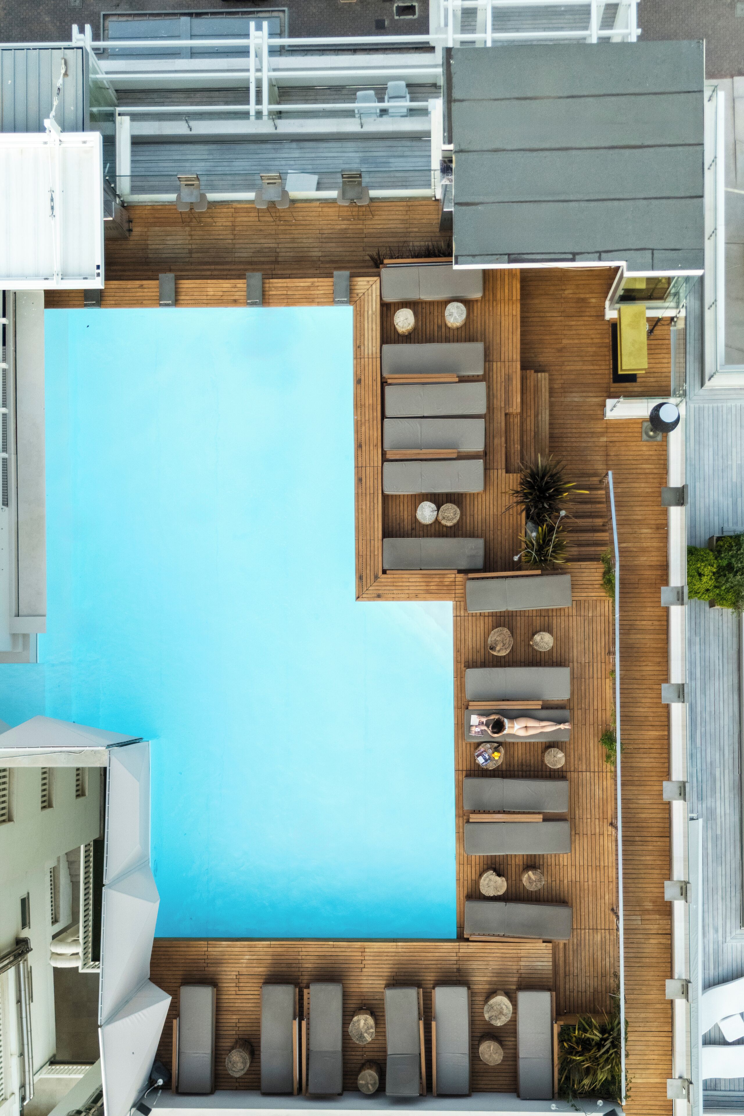 Piscina en la azotea