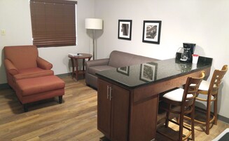 42-inch flat-screen TV with cable channels, TV