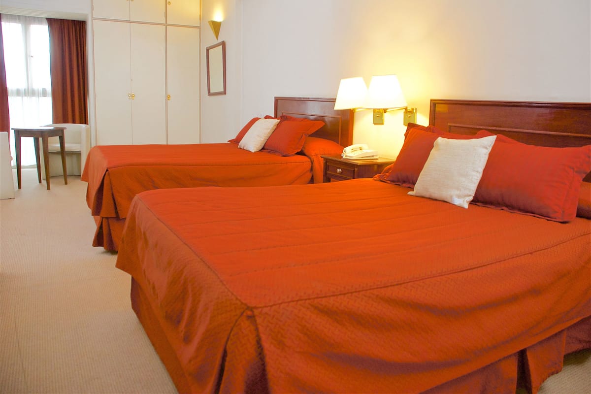 Superior Room, 2 Queen Beds | Premium bedding, desk, blackout drapes, free cribs/infant beds