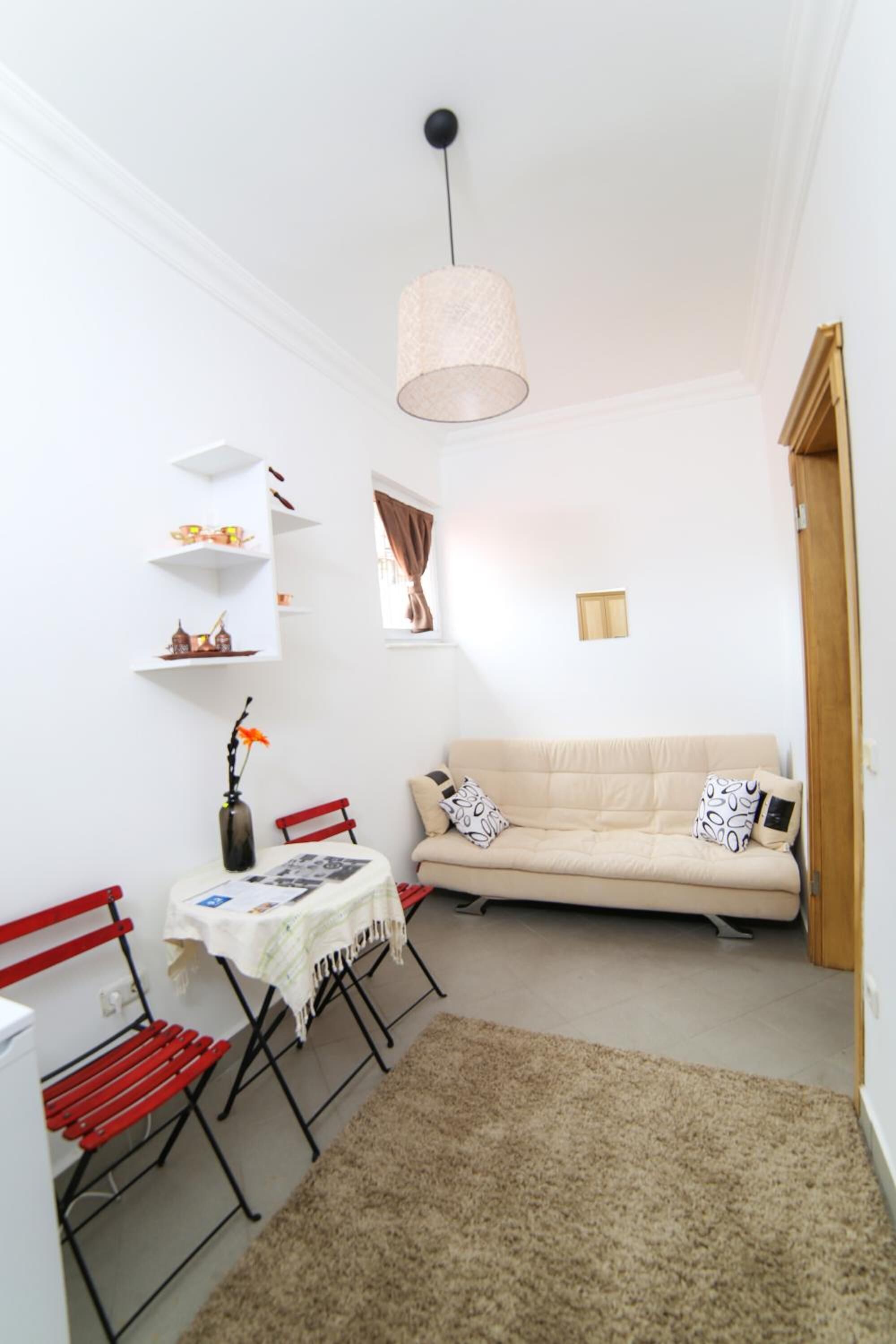 one bedroom suite with kitchen with old town view | living room | 43-inch led tv with satellite channels, tv