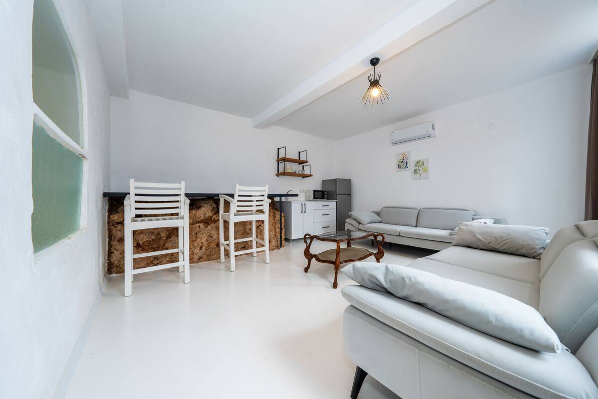 2 Bedroom House Fethiye Oldtown | Living area | 43-inch LED TV with satellite channels, TV