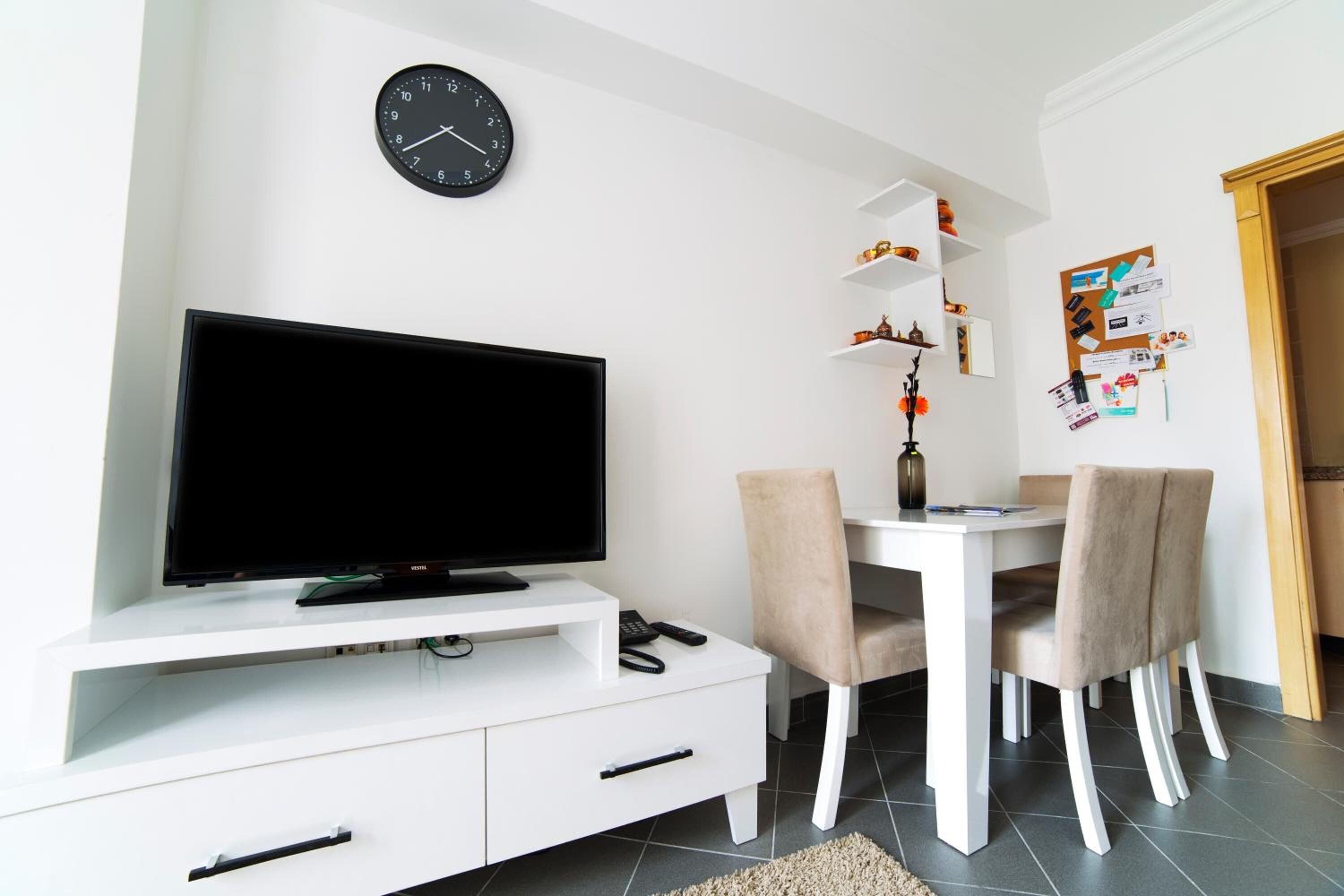 one bedroom suite with kitchen with old town view | premium bedding, laptop workspace, soundproofing, iron/ironing board