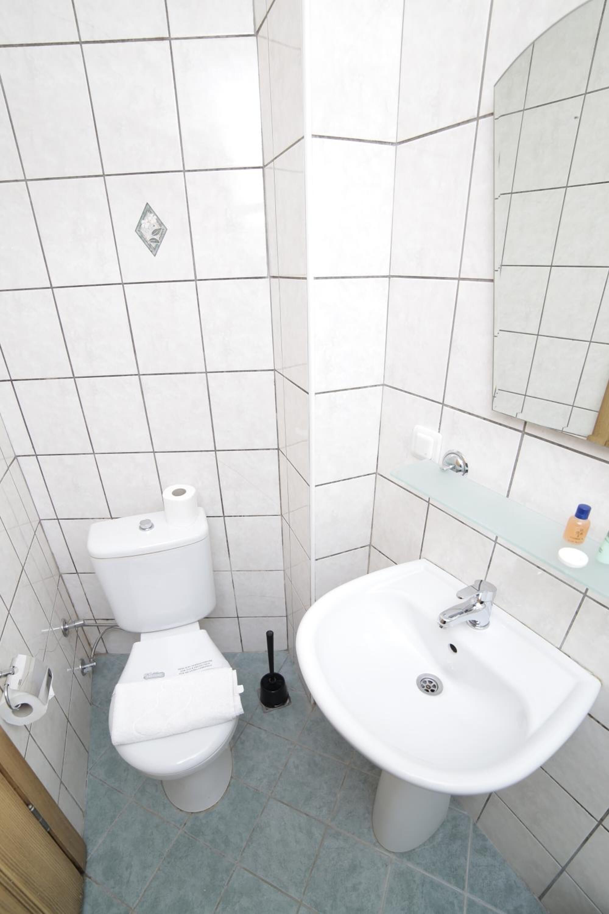 one bedroom suite with kitchen with old town view | bathroom | hair dryer, shampoo