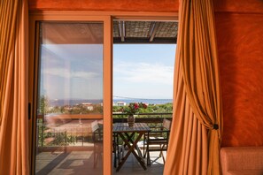 Grand Studio, Sea View | Balcony view - Erodios Sea View Residences (Lesvos)