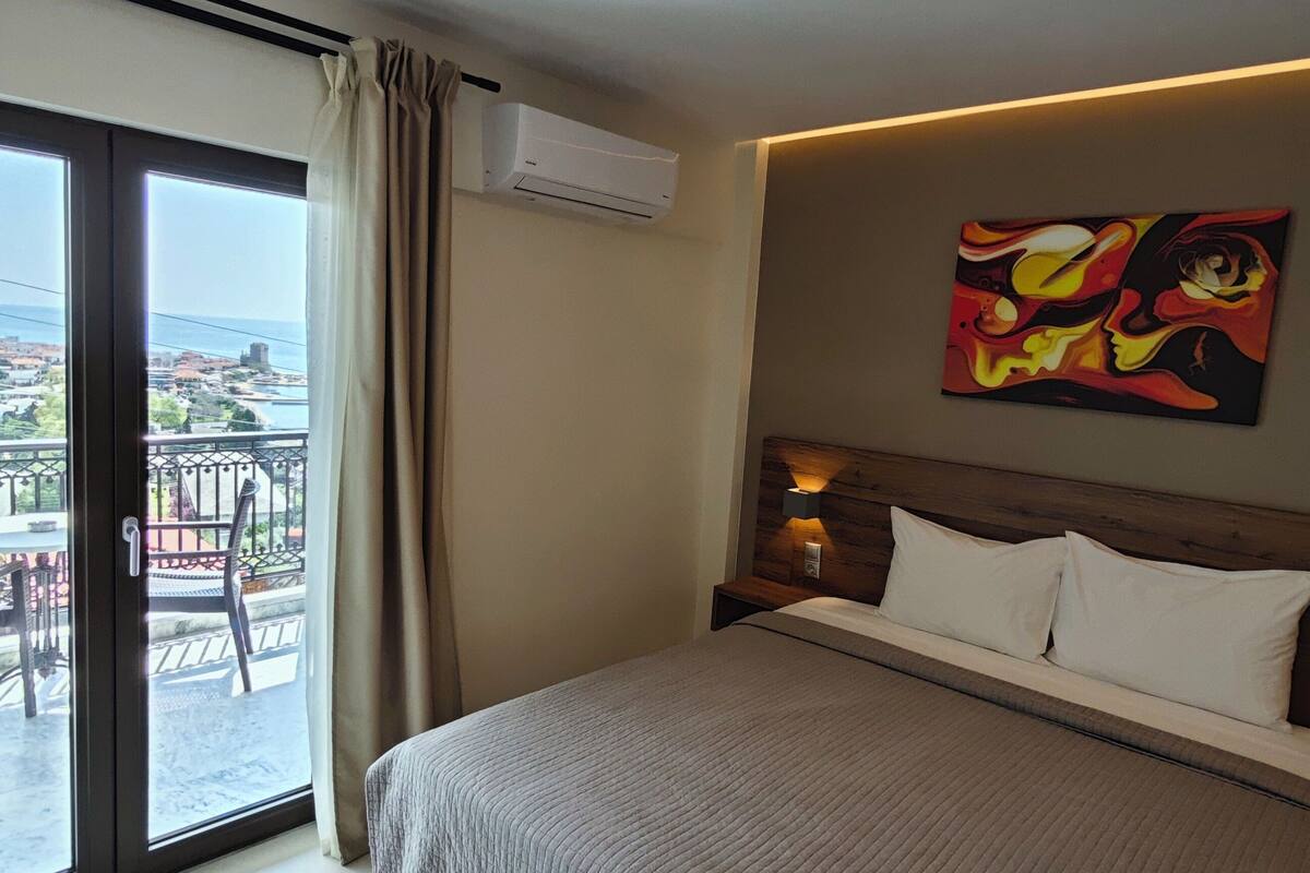 double or twin room, sea view | in-room safe, desk, soundproofing, iron/ironing board