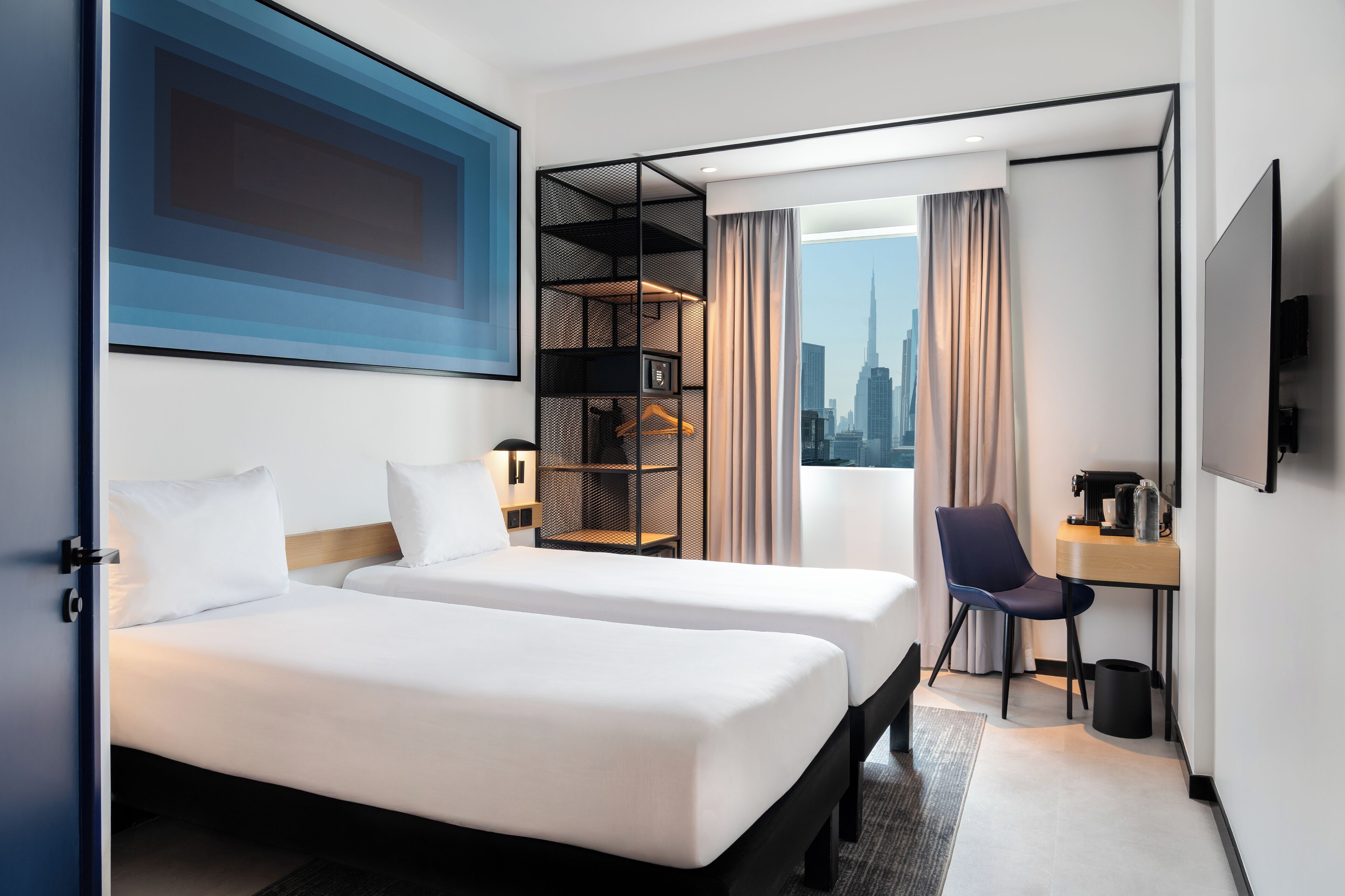 Premium Room, 2 Twin Beds, Accessible | Minibar, in-room safe, desk, laptop workspace