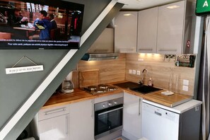 Appartement Duplex Supérieur, 4 chambres, 2 salles de bains, vue montagne | Cuisine privée