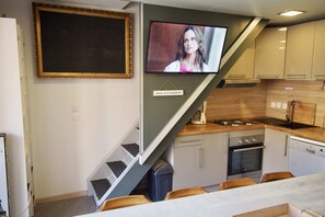 Appartement Duplex Supérieur, 4 chambres, 2 salles de bains, vue montagne | Cuisine privée