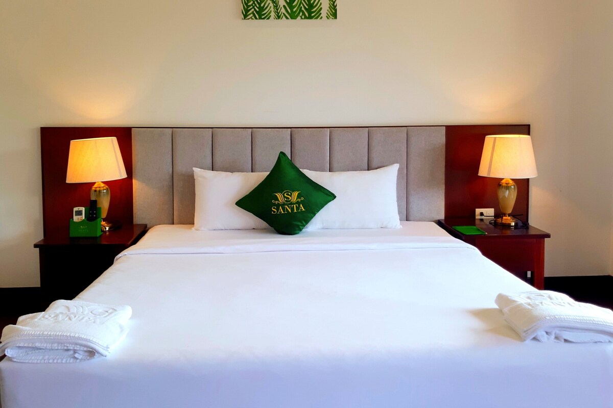 Minibar, desk, WiFi (free), bed sheets