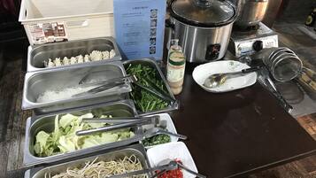 Free daily self-serve breakfast