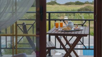 Blick von der Unterkunft