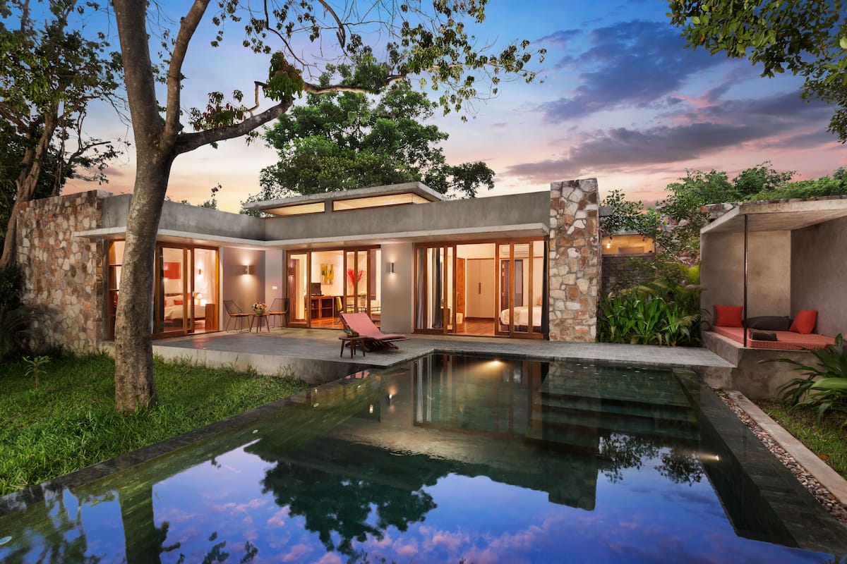 Villa, 2 chambres, piscine privée | Vue de la chambre