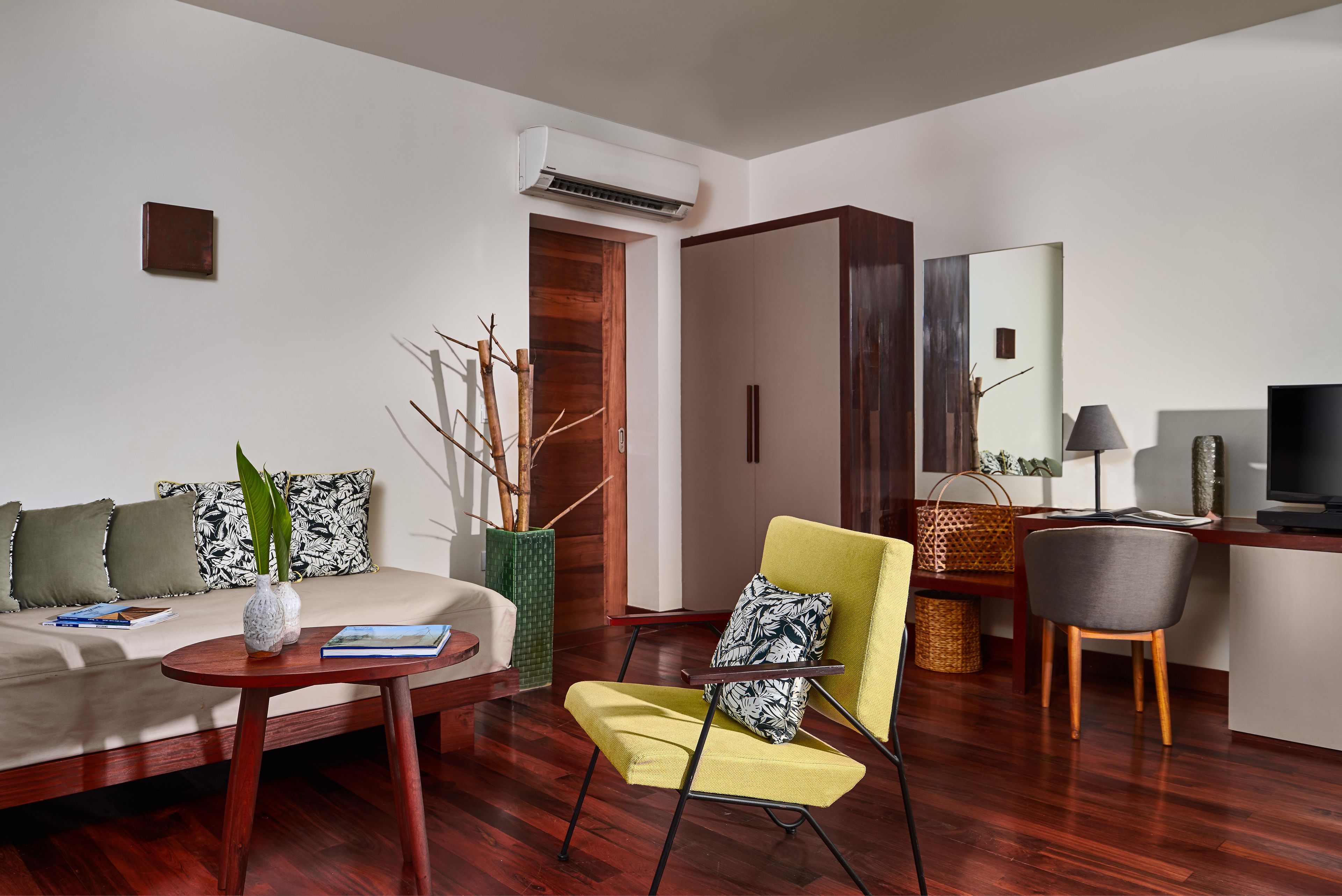 1-bedroom pool villa | living room | flat-screen tv