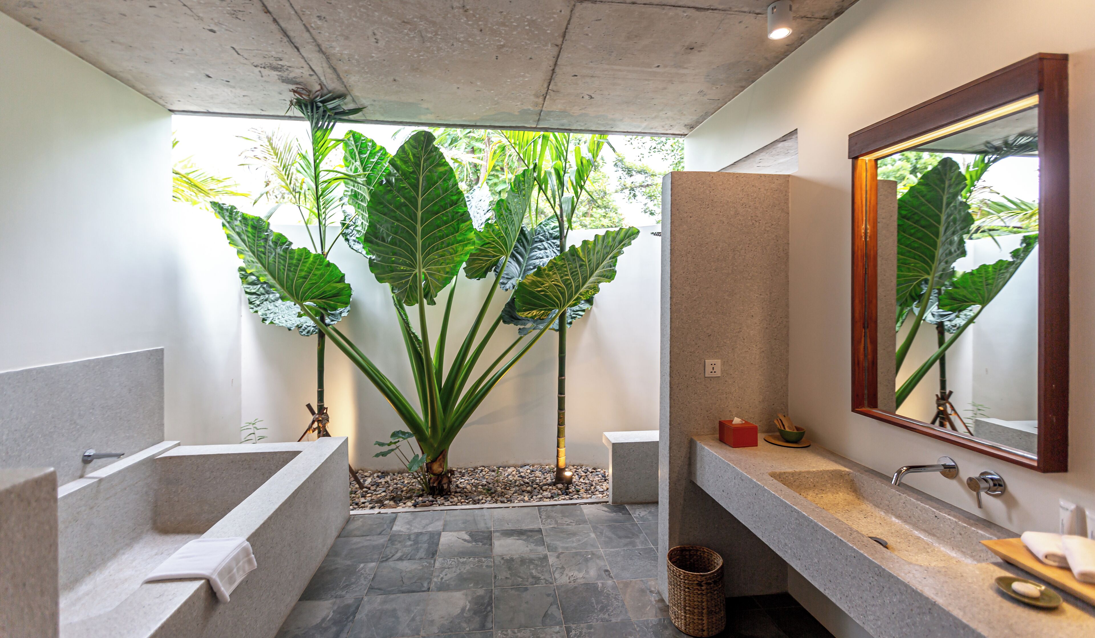 1-bedroom pool villa | bathroom | free toiletries, hair dryer, bathrobes, slippers