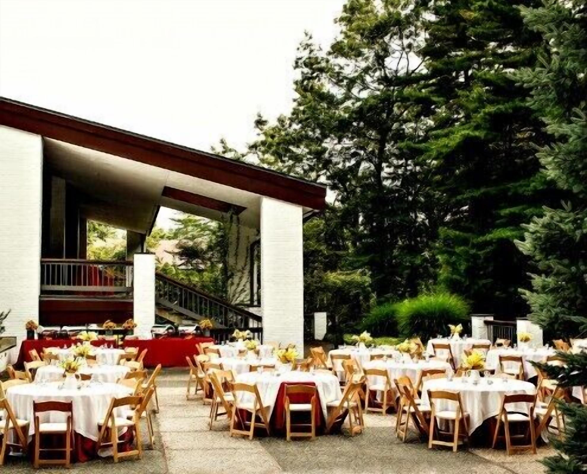 outdoor banquet area