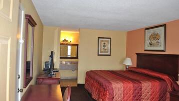 Habitación, 1 cama de matrimonio grande | Escritorio, wifi gratis, accesible en silla de ruedas