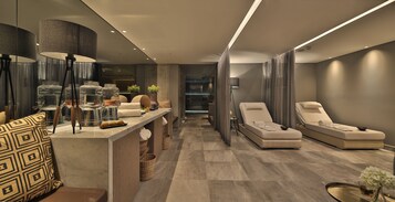 双人护理室、桑拿、热水浴缸、湿蒸房、身体护理、水 疗法