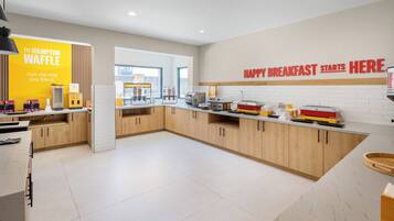 Free daily buffet breakfast