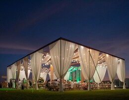 Outdoor wedding area
