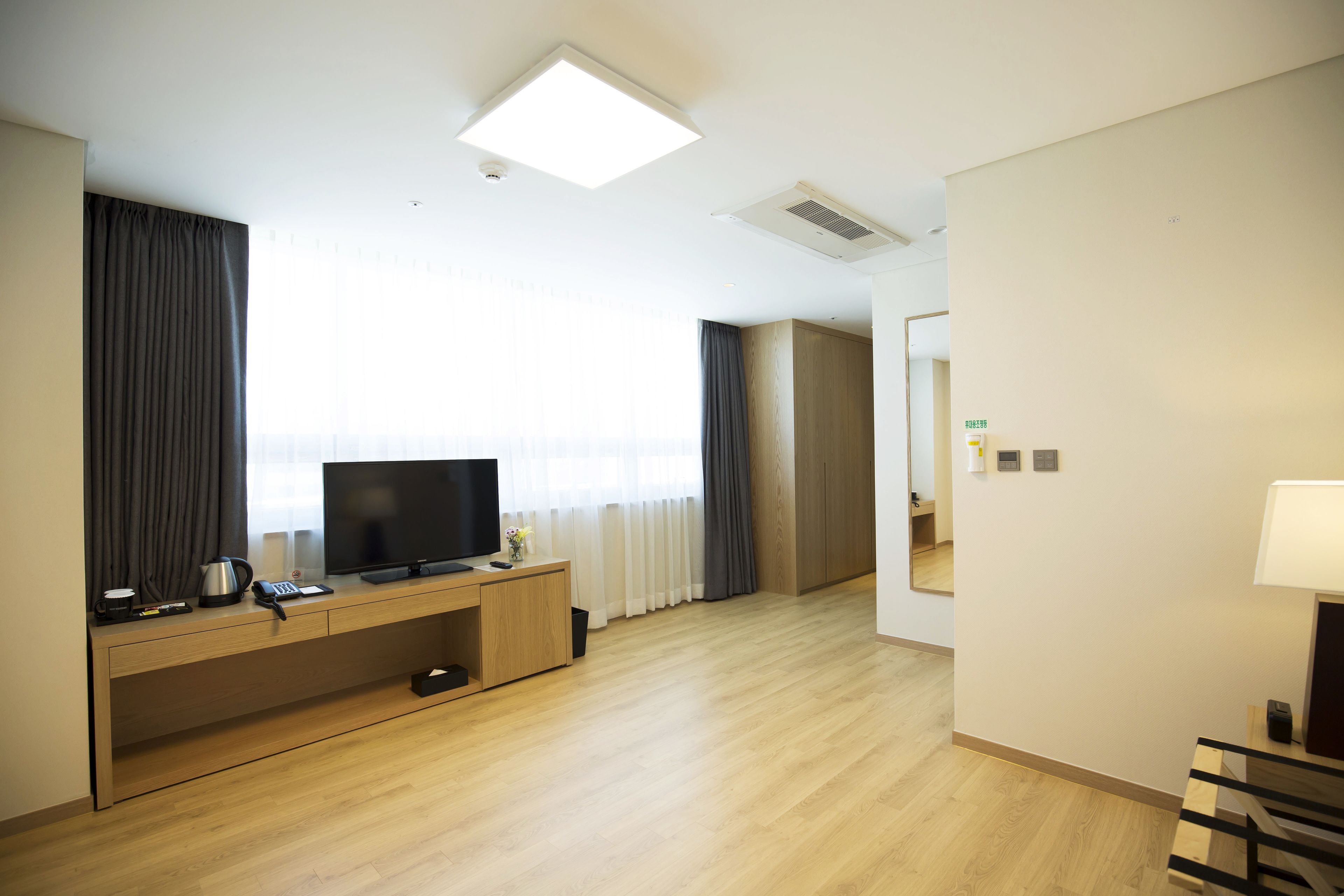 traditional room, multiple beds, city view (2 japanese futons) | premium bedding, desk, soundproofing, iron/ironing board