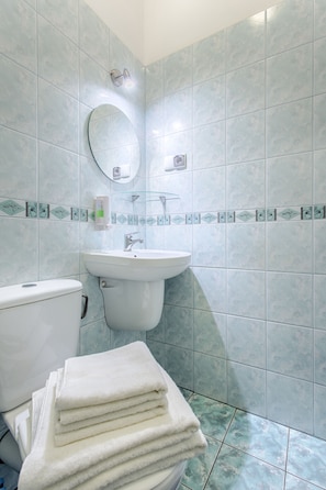 Studio, Kitchenette | Bathroom | Shower, towels