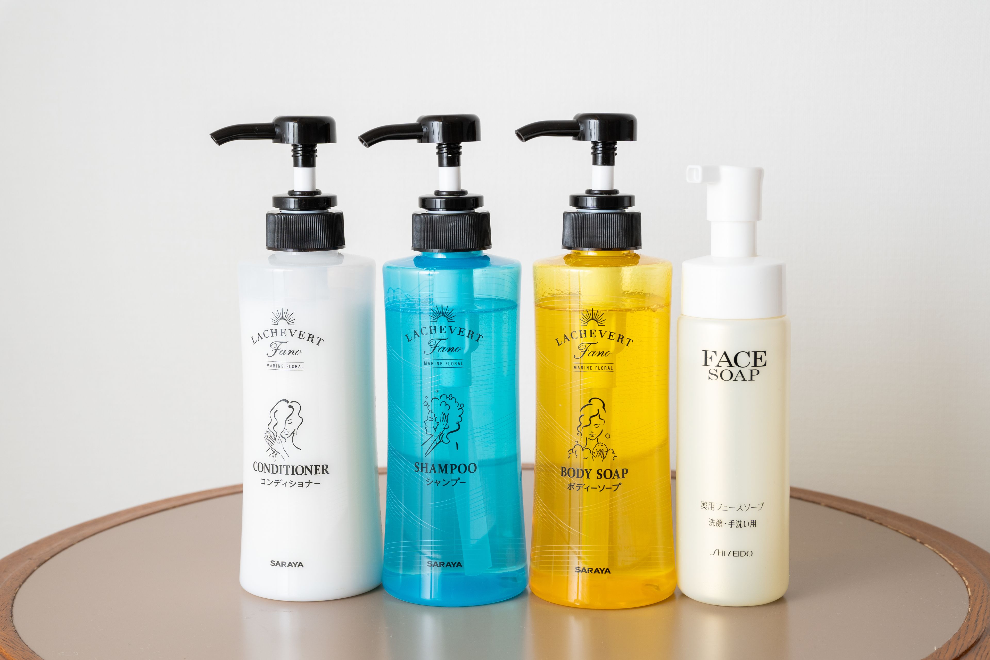 combined shower/bathtub, free toiletries, hair dryer, slippers