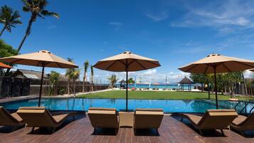 12 indoor pools, outdoor pool