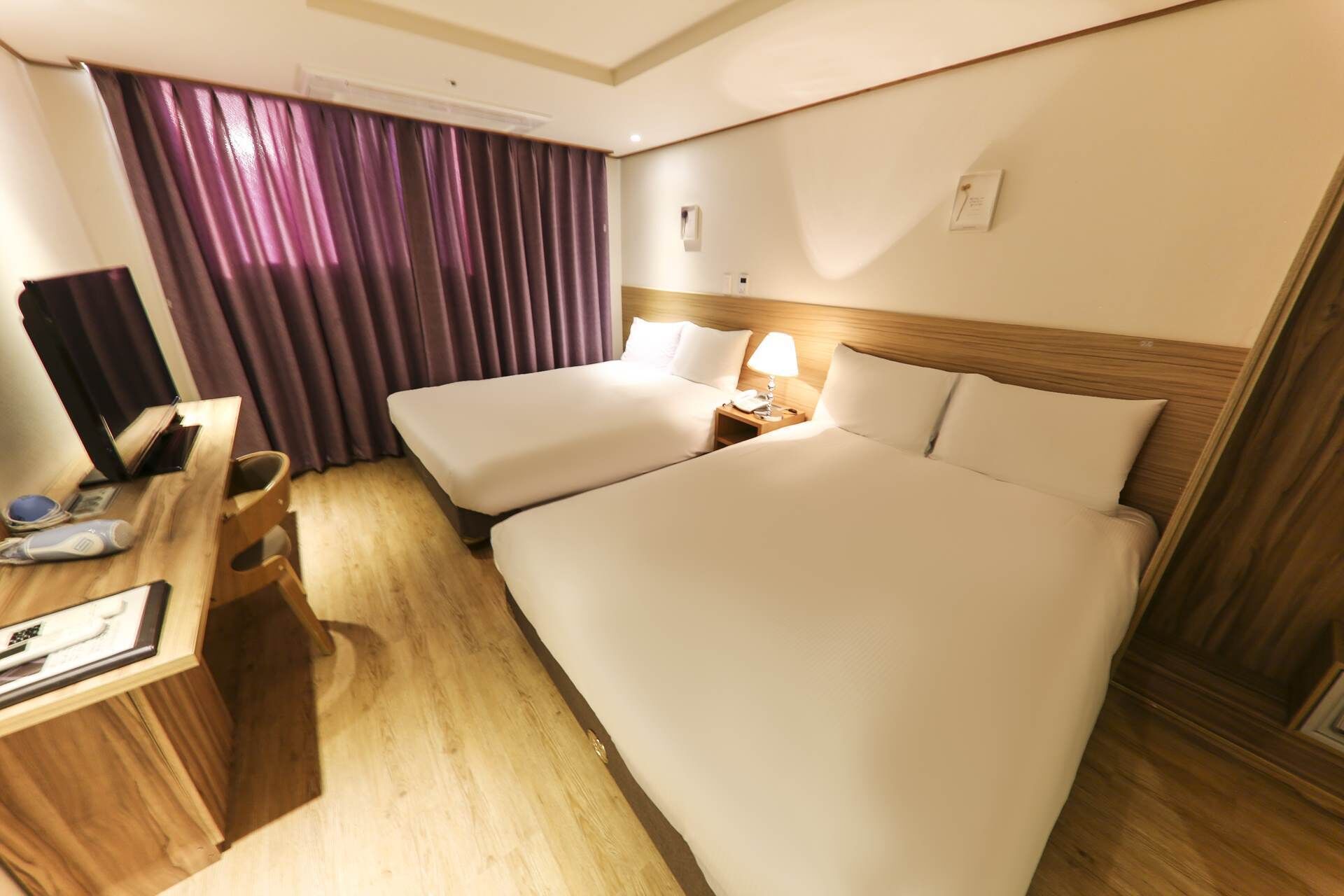 twin room, 2 double beds | egyptian cotton sheets, premium bedding, down duvets