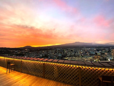 Twin Room, 2 Double Beds | View from property