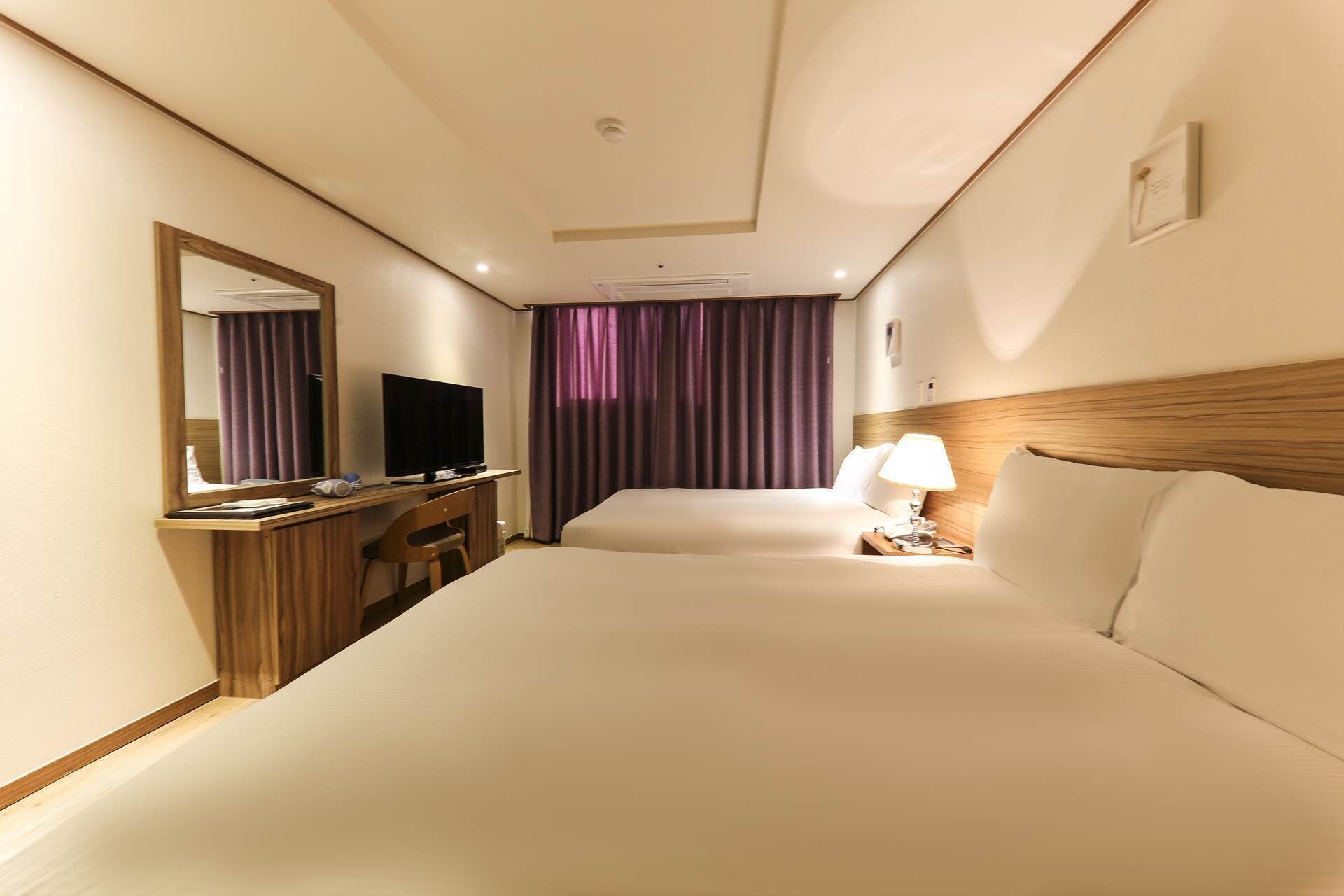 twin room, 2 double beds | egyptian cotton sheets, premium bedding, down duvets