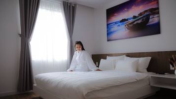 Căn hộ Deluxe, 1 phòng ngủ | 1 phòng ngủ, bộ đồ giường kháng dị ứng, minibar, két bảo mật tại phòng